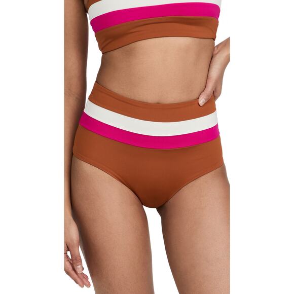 L*Space Women Portia Stripe Bottoms Multi S 0022 - Picture 1 of 6